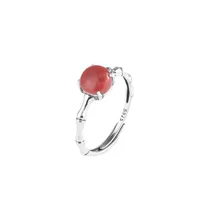 Ethnic Style Bamboo Inlaid Jade Gem Women'S main image 5