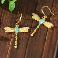 Insect Cartoon Style Gem Inlaid Gemstone Earrings Ear Studs main image 4