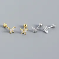 Geometric Simple Style Gem Plating Earrings Ear Studs main image 4