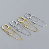 Geometric Fashion 925 Sterling Silver Gem Plating Earrings main image 4