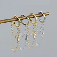 Geometric Fashion 925 Sterling Silver Gem Plating Earrings main image 3