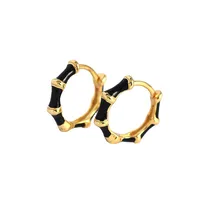 Géométrique Mode Pas D'Incrustation Vernis Au Four Des Boucles D'Oreilles main image 1