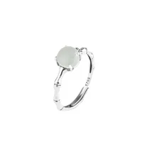 Ethnic Style Bamboo Inlaid Jade Gem Women'S sku image 2