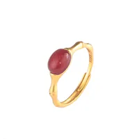 Ethnic Style Bamboo Inlaid Jade Gem Women'S sku image 1