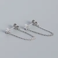 Geometric Fashion Gem Plating Earrings Ear Studs sku image 1