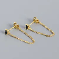 Geometric Fashion Gem Plating Earrings Ear Studs sku image 4