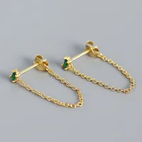 Geometric Fashion Gem Plating Earrings Ear Studs sku image 6