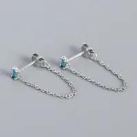 Geometric Fashion Gem Plating Earrings Ear Studs sku image 7