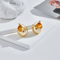 Heart Fashion Copper 14K Gold Plated No Inlaid Earrings main image 4