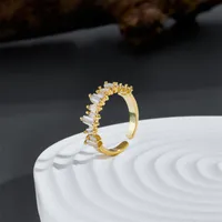 Fashion Metal Geometric Plating Zircon Women'S main image 3