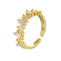Fashion Metal Geometric Plating Zircon Women'S main image 1
