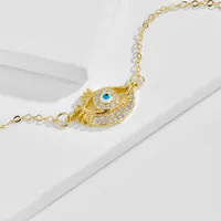 Geometric Fashion Zircon Brass Pendant Necklace Wholesale main image 3