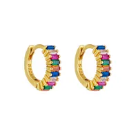 Geometric Fashion Copper Zircon Plating Earrings main image 5