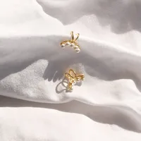 1 Piece Geometric Fashion Brass Pearl Inlay Ear Cuffs main image 3
