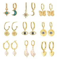 Cœur Mode Le Cuivre Zircon Zircon Incrusté Des Boucles D'Oreilles main image 6