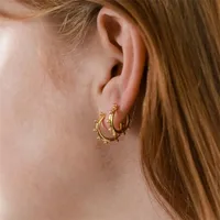 Geometric Fashion Copper No Inlaid Plating Earrings main image 5