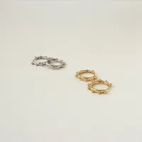 Géométrique Mode Le Cuivre Pas D'Incrustation Placage Des Boucles D'Oreilles main image 1