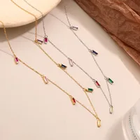 Geometric Fashion 925 Sterling Silver Necklace Wholesale main image 1