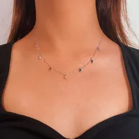 Geometric Fashion 925 Sterling Silver Necklace Wholesale main image 2