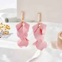 Elegant Flower Alloy Drop Earrings main image 5