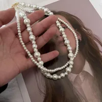 Geometric Elegant Artificial Pearl Necklace Wholesale sku image 1