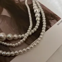 Geometric Elegant Artificial Pearl Necklace Wholesale main image 5