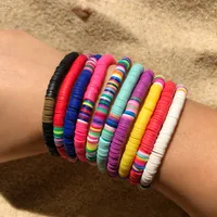 Geometric Classic Style Rope Soft Clay Bracelets Wholesale main image 2