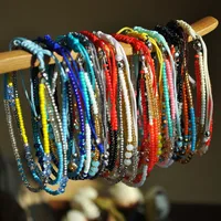 Bohemian Ethnic Style Hand Beaded Multi-layer Braided Rope Bracelet main image 3