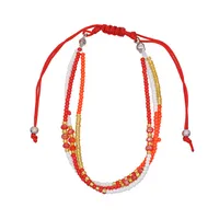 Bohemian Ethnic Style Hand Beaded Multi-layer Braided Rope Bracelet main image 5