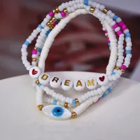 Geometric Classic Style Seed Bead Shell Soft Clay Bracelets Wholesale main image 4