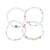 Geometric Classic Style Seed Bead Shell Soft Clay Bracelets Wholesale main image 5