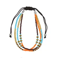 Bohemian Ethnic Style Hand Beaded Multi-layer Braided Rope Bracelet sku image 4