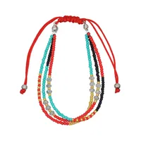 Bohemian Ethnic Style Hand Beaded Multi-layer Braided Rope Bracelet sku image 8