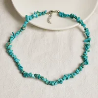 Beach Irregular Artificial Gemstones Alloy Women'S Necklace sku image 8