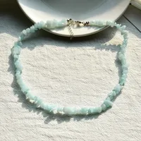 Beach Irregular Artificial Gemstones Alloy Women'S Necklace sku image 9