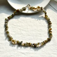 Beach Irregular Artificial Gemstones Alloy Women'S Necklace sku image 12