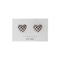Heart Ethnic Style Alloy No Inlaid Earrings Ear Studs sku image 1