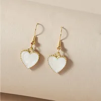 Heart Ethnic Style Alloy No Inlaid Earrings Ear Studs sku image 2