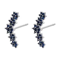Flower Fashion Copper Artificial Gemstones Earrings Ear Studs main image 4