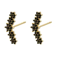Flower Fashion Copper Artificial Gemstones Earrings Ear Studs sku image 5