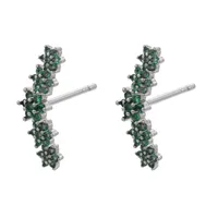 Flower Fashion Copper Artificial Gemstones Earrings Ear Studs sku image 10