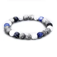 Letter Fashion Natural Stone Bracelets Wholesale main image 1