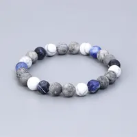 Letter Fashion Natural Stone Bracelets Wholesale main image 3