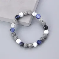 Letter Fashion Natural Stone Bracelets Wholesale main image 4
