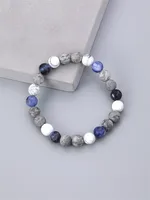 Letter Fashion Natural Stone Bracelets Wholesale main image 5