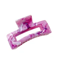 New Marble Pattern 8.5cm Solid Color Grab Clip Hair Clip main image 1