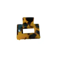 Retro Tortoiseshell Mini Square Hair Clip main image 1