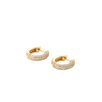 Geometric Fashion Copper Zircon Inlaid Zircon Earrings main image 2