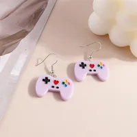 1 Pair Geometric Sweet Plastic Resin Drop Earrings main image 3