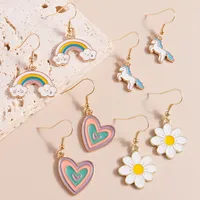 Style De Bande Dessinée Alliage Des Boucles D'Oreilles main image 3